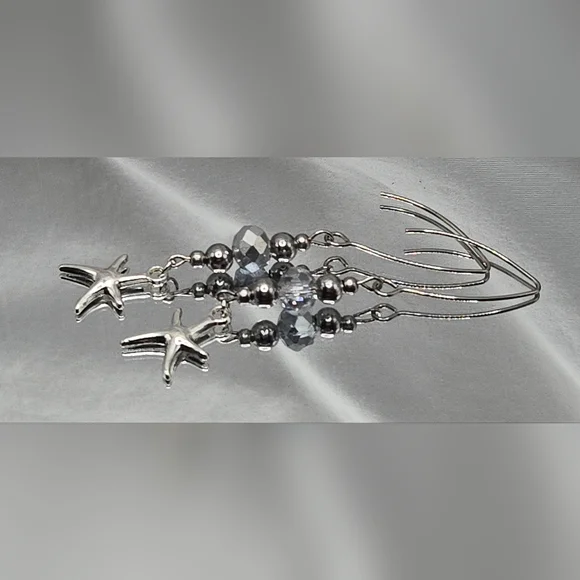 Silver Starfish Jewelry Set - Picture 10 of 12